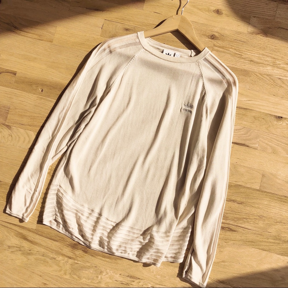ADIDAS long sleeve top w/ sheer detail ⭐️
